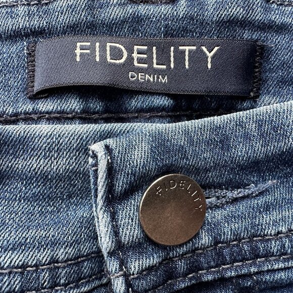 Fidelity Denim Jimmy Distressed Denim Straight Leg Jeans Mens 34 - Picture 7 of 11